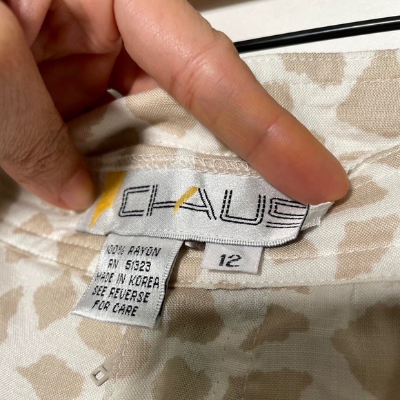 90s Animal Print Skirt CHAUS - Picture 6 of 6